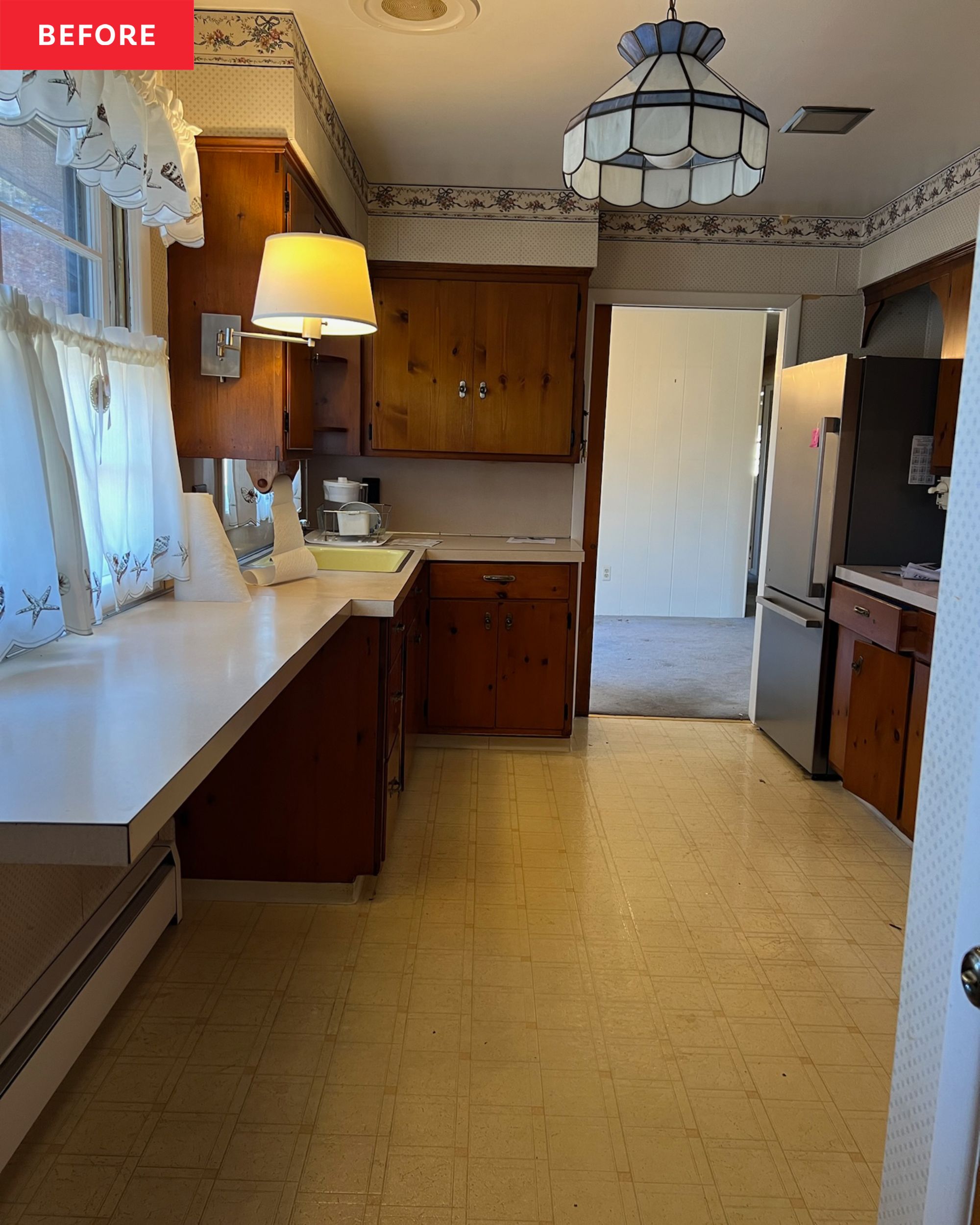 They Transformed Their Dated Kitchen into a Chic, Blue Cabinet Oasis